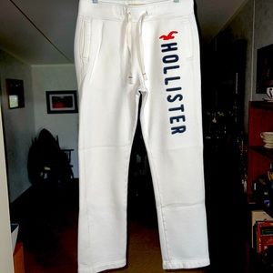 Hollister Classic Sweatpants Mens Size Medium 31” Inseam White